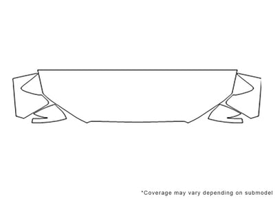 rs3 Avery Dennison Clear Bra Hood Precut PPF Diagram
