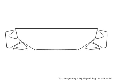 rs3 Avery Dennison Clear Bra Hood Precut PPF Diagram