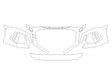 rs3 3M Clear Bra Bumper Precut PPF Diagram