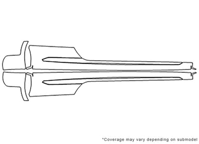 rs5 Avery Dennison Clear Bra Door Cup Precut PPF Diagram