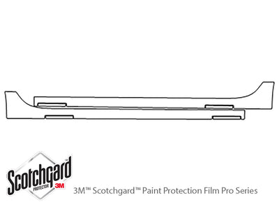 rs7 3M Clear Bra Door Cup Precut PPF Diagram