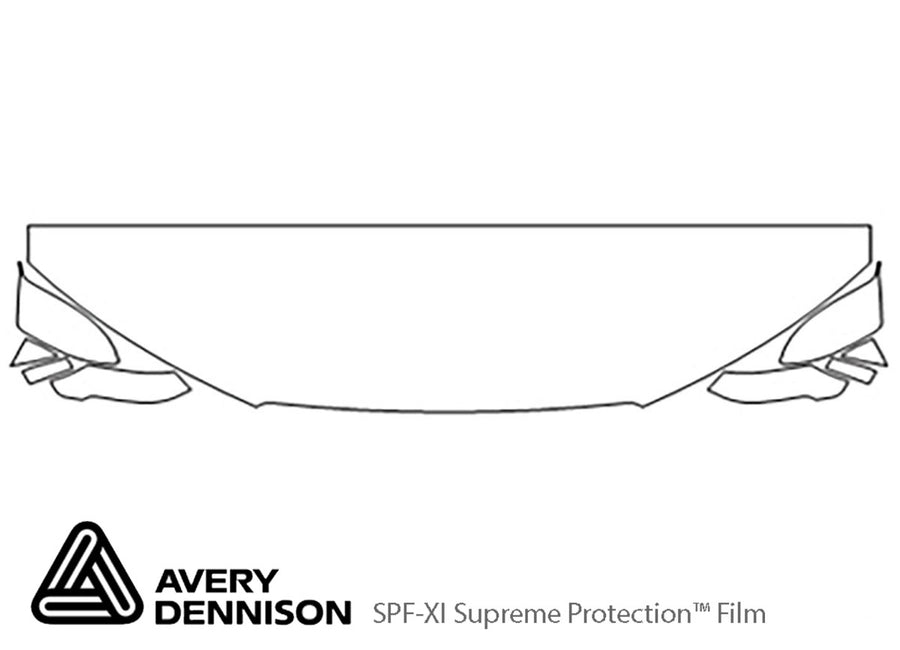 rs7 Avery Dennison Clear Bra Hood Precut PPF Diagram