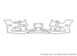 rs7 3M Clear Bra Bumper Precut PPF Diagram