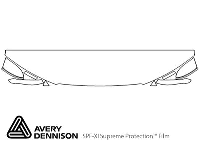 rs7 Avery Dennison Clear Bra Hood Precut PPF Diagram