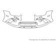 rs7 3M Clear Bra Bumper Precut PPF Diagram