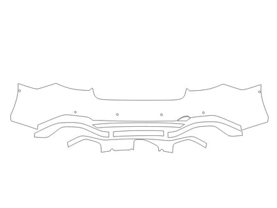 rs7 3M Clear Bra Door Cup Precut PPF Diagram