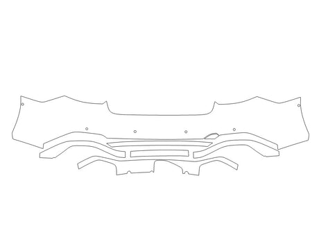 rs7 3M Clear Bra Door Cup Precut PPF Diagram