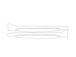 rs7 3M Clear Bra Door Cup Precut PPF Diagram