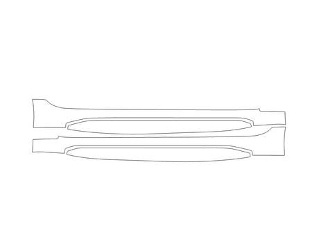 rs7 3M Clear Bra Door Cup Precut PPF Diagram