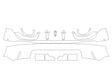 rsq8 Avery Dennison Clear Bra Door Cup Precut PPF Diagram