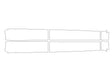 rsq8 Avery Dennison Clear Bra Door Cup Precut PPF Diagram