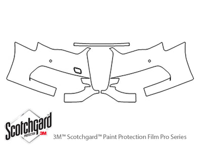 s3 3M Clear Bra Bumper Precut PPF Diagram