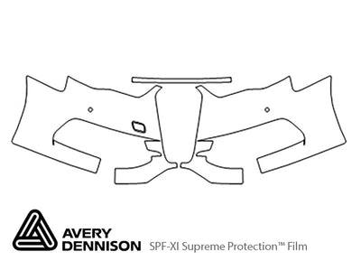 s3 Avery Dennison Clear Bra Bumper Precut PPF Diagram