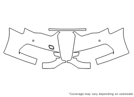 s3 Avery Dennison Clear Bra Bumper Precut PPF Diagram