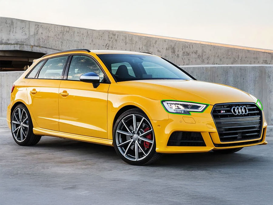 audi s3 2015-2016 Headlight Protection Installation Location
