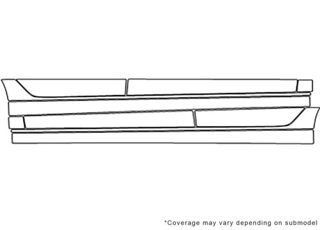 s3 3M Clear Bra Door Cup Precut PPF Diagram