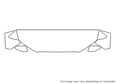 s3 Avery Dennison Clear Bra Hood Precut PPF Diagram