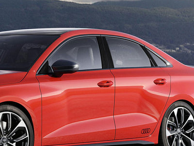 audi s3 2021-2023 Brushed Aluminum Black Pillar Cover Diagram