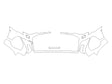 s3 3M Clear Bra Bumper Precut PPF Diagram
