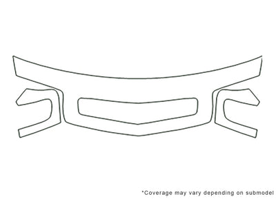 s4 3M Clear Bra Hood Precut PPF Diagram