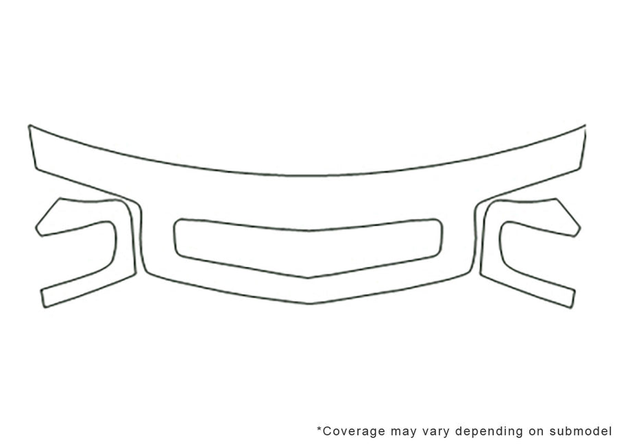 s4 Avery Dennison Clear Bra Hood Precut PPF Diagram