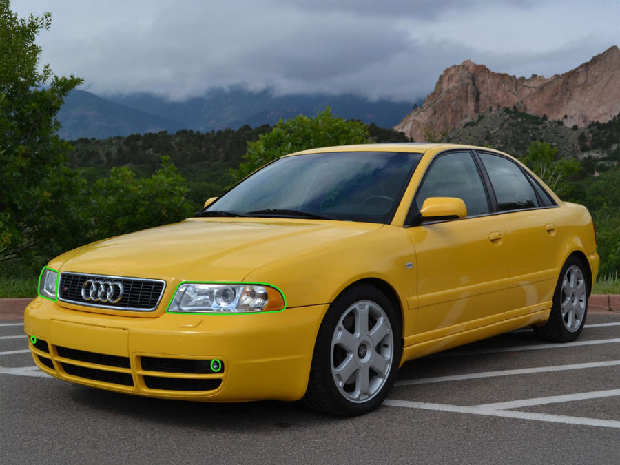 audi s4 2000-2001 (sedan) Headlight Protection Installation Location