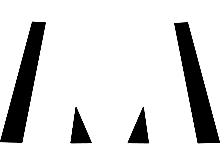 audi s6 2013-2018 Matte Black Pillar Trim Diagram
