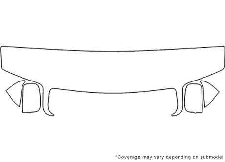 s4 3M Clear Bra Hood Precut PPF Diagram