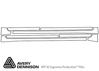 s4 Avery Dennison Clear Bra Door Cup Precut PPF Diagram