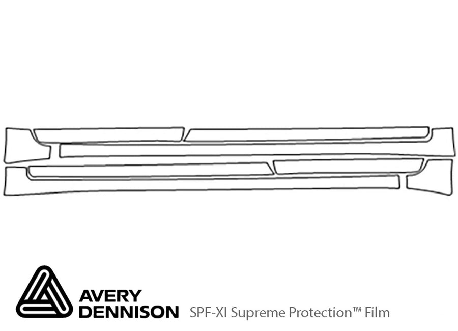 s4 Avery Dennison Clear Bra Door Cup Precut PPF Diagram