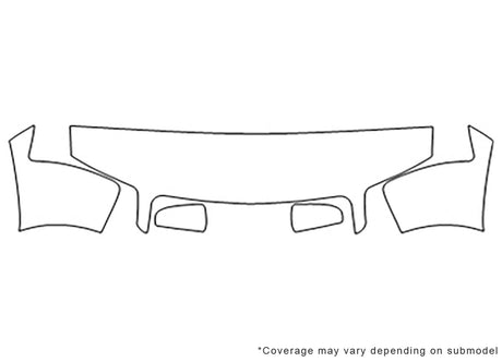 s4 3M Clear Bra Hood Precut PPF Diagram