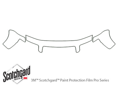 s4 3M Clear Bra Hood Precut PPF Diagram