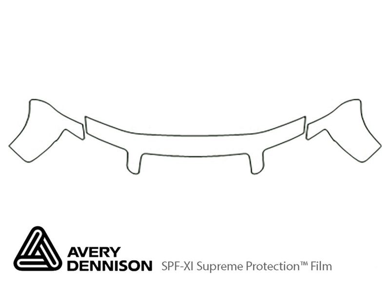 s4 Avery Dennison Clear Bra Hood Precut PPF Diagram