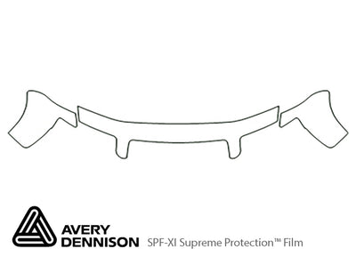 s4 Avery Dennison Clear Bra Hood Precut PPF Diagram