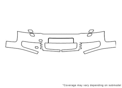 s4 Avery Dennison Clear Bra Bumper Precut PPF Diagram