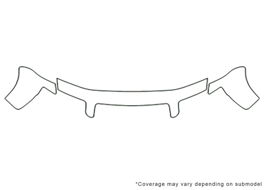 s4 3M Clear Bra Hood Precut PPF Diagram