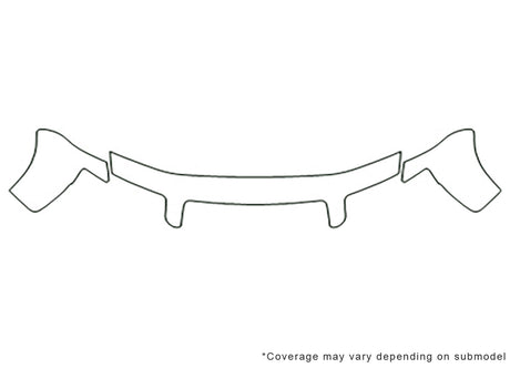 s4 Avery Dennison Clear Bra Hood Precut PPF Diagram