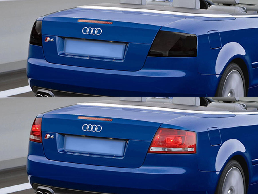 s4 (convertible) Before and After Smoked Taillights