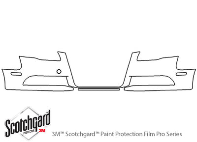 s4 3M Clear Bra Bumper Precut PPF Diagram