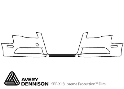s4 Avery Dennison Clear Bra Bumper Precut PPF Diagram