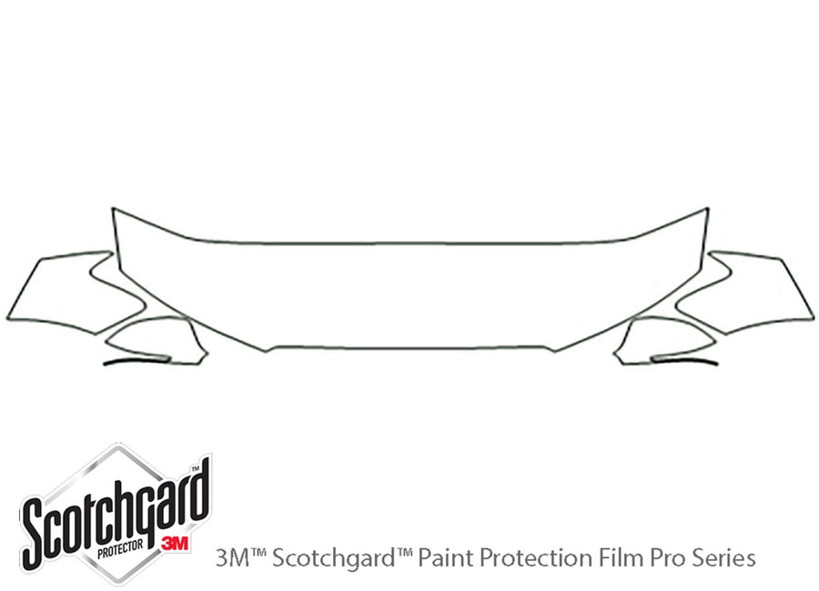s4 3M Clear Bra Hood Precut PPF Diagram