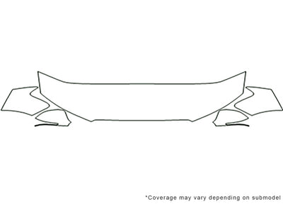 s4 3M Clear Bra Hood Precut PPF Diagram