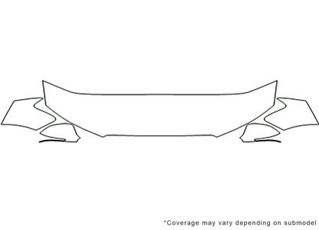 s4 Avery Dennison Clear Bra Hood Precut PPF Diagram