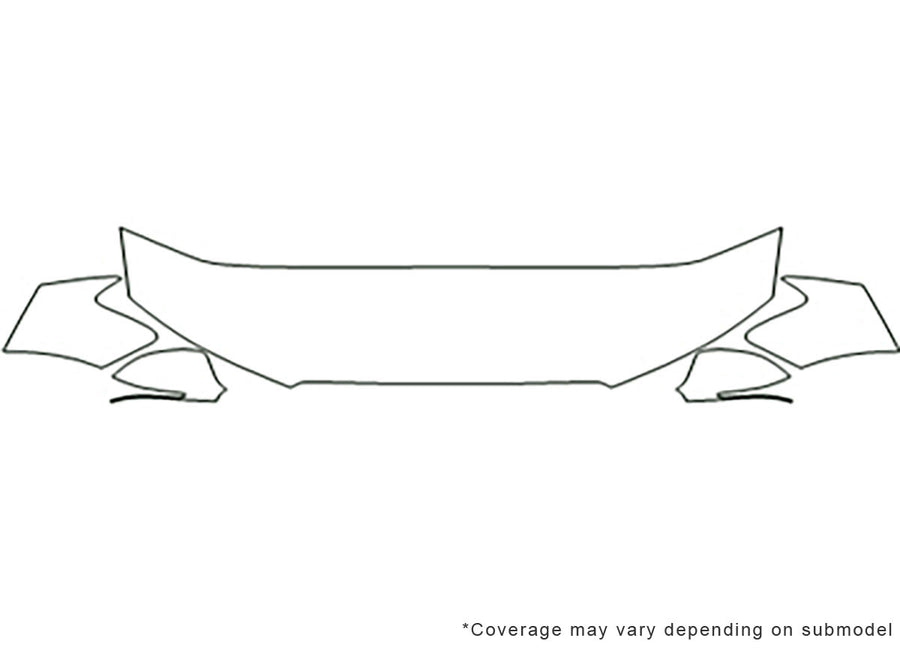 s4 Avery Dennison Clear Bra Hood Precut PPF Diagram
