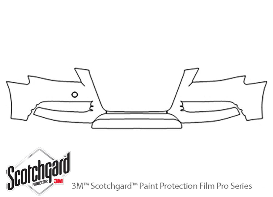 s4 3M Clear Bra Bumper Precut PPF Diagram