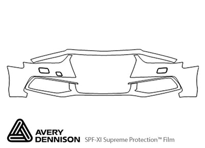 s4 Avery Dennison Clear Bra Bumper Precut PPF Diagram
