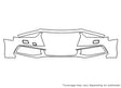 s4 3M Clear Bra Bumper Precut PPF Diagram