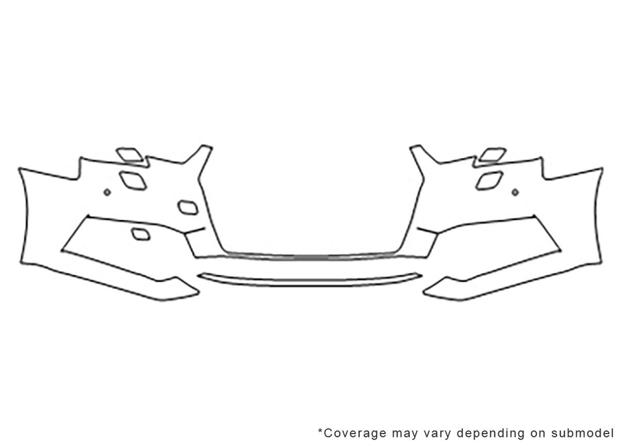s4 3M Clear Bra Bumper Precut PPF Diagram