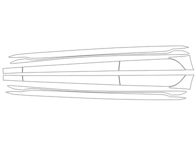 s4 Avery Dennison Clear Bra Door Cup Precut PPF Diagram