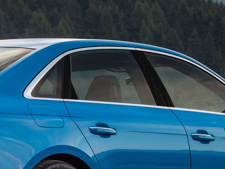 audi s4 2018-2024 (sedan) Brushed Aluminum Black Pillar Cover Diagram